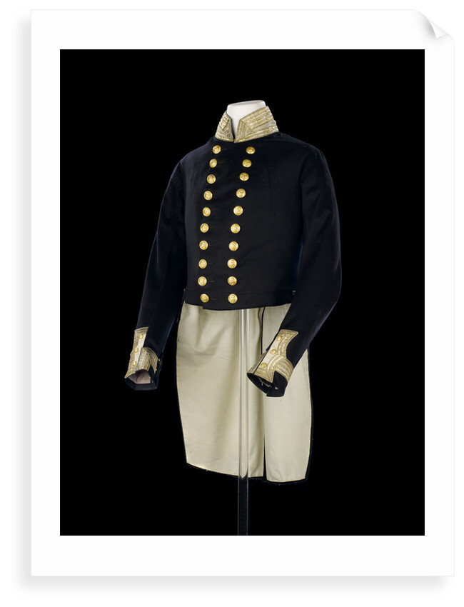 Full dress coat, Royal Naval uniform: pattern 1843 by Boggett & Reynolds