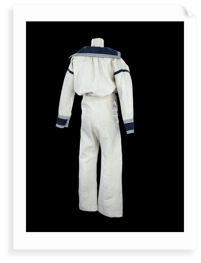 Sailor suit - back, Royal Naval uniform: pattern 1846 by unknown