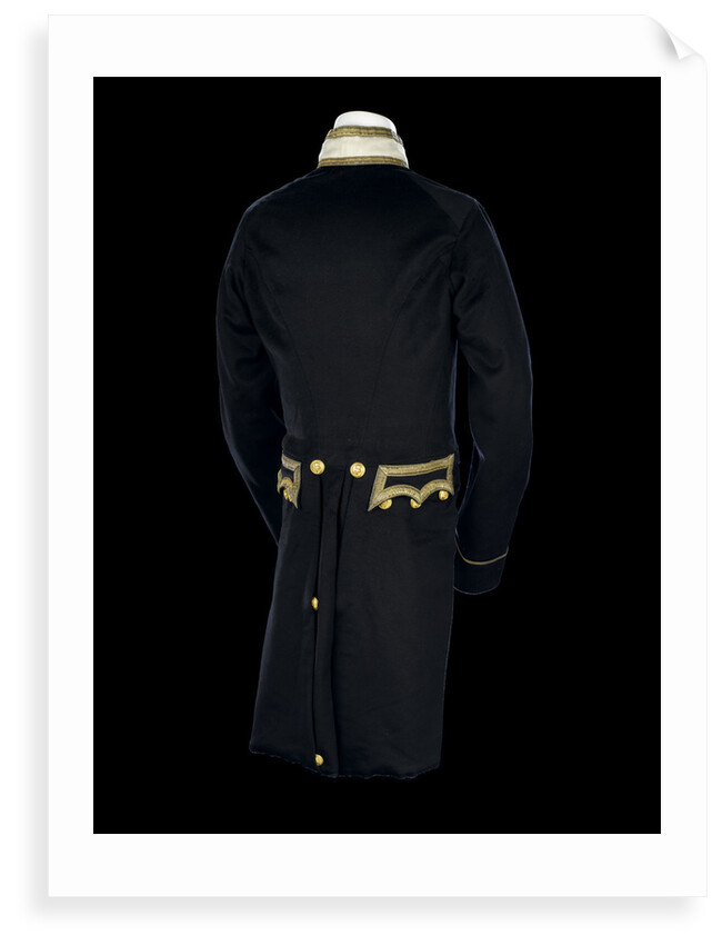 Full dress coat - back, Royal Naval uniform: pattern 1856 by unknown