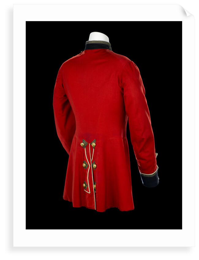 Tunic - back, Royal Marines Light Infantry uniform: pattern 1856-1863 by J. & C. Linney