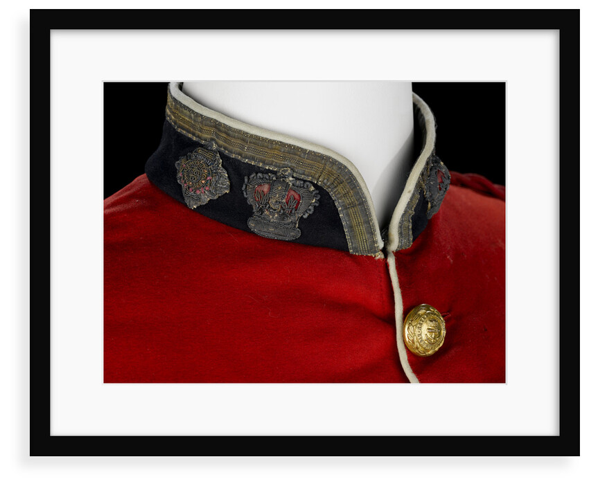 Tunic - collar detail, Royal Marines Light Infantry uniform: pattern 1856-1863 by J. & C. Linney