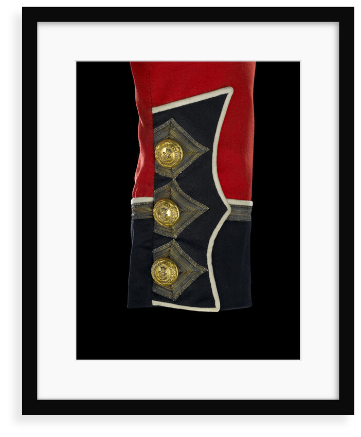 Tunic - cuff detail, Royal Marines Light Infantry uniform: pattern 1856-1863 by J. & C. Linney