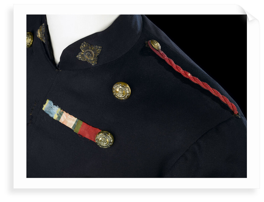 Frock coat - shoulder detail, Royal Marines Light Infantry uniform: pattern 1856-1867 by Charles Jennens & Co.