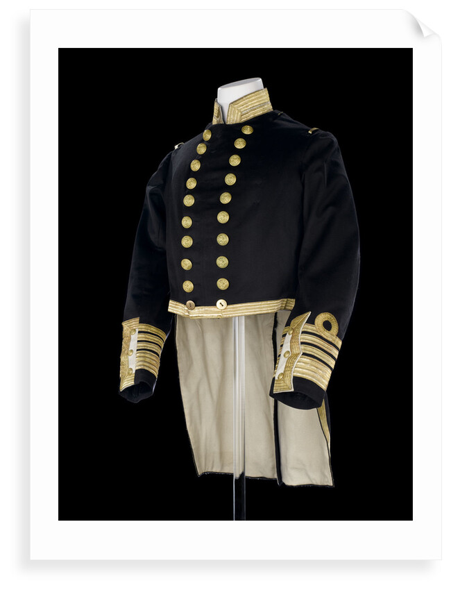 Full dress coat, Royal Naval uniform: pattern 1856 by Jennens
