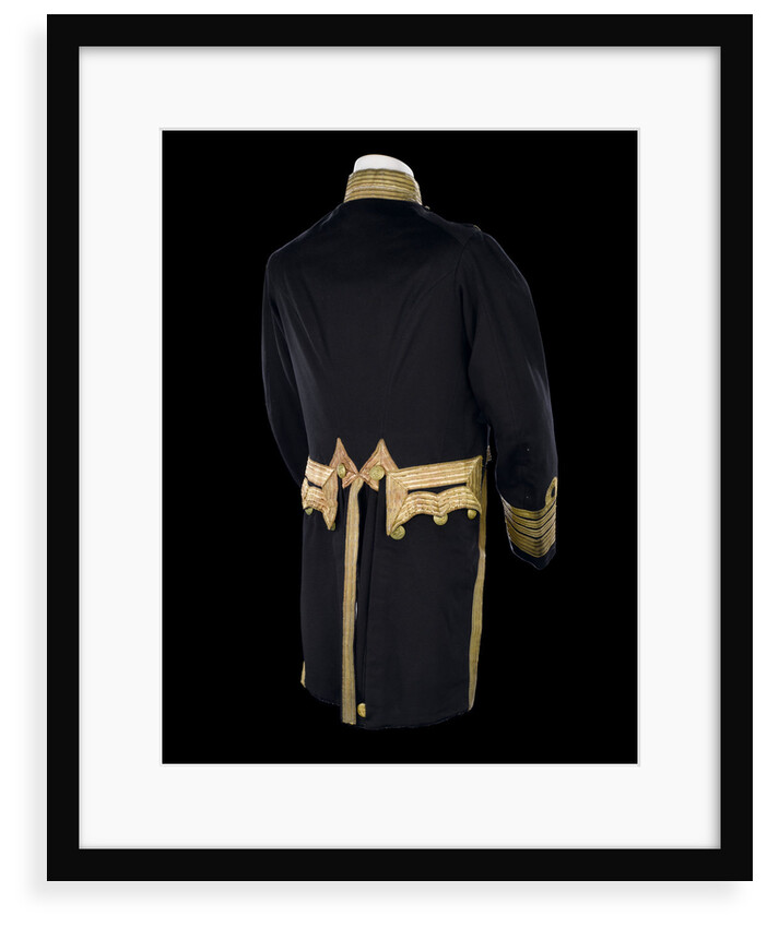 Full dress coat - back, Royal Naval uniform: pattern 1856 by Jennens