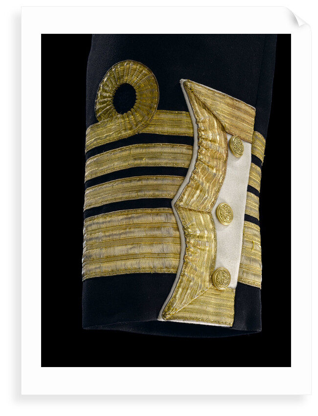Full dress coat - cuff detail, Royal Naval uniform: pattern 1856 by Jennens