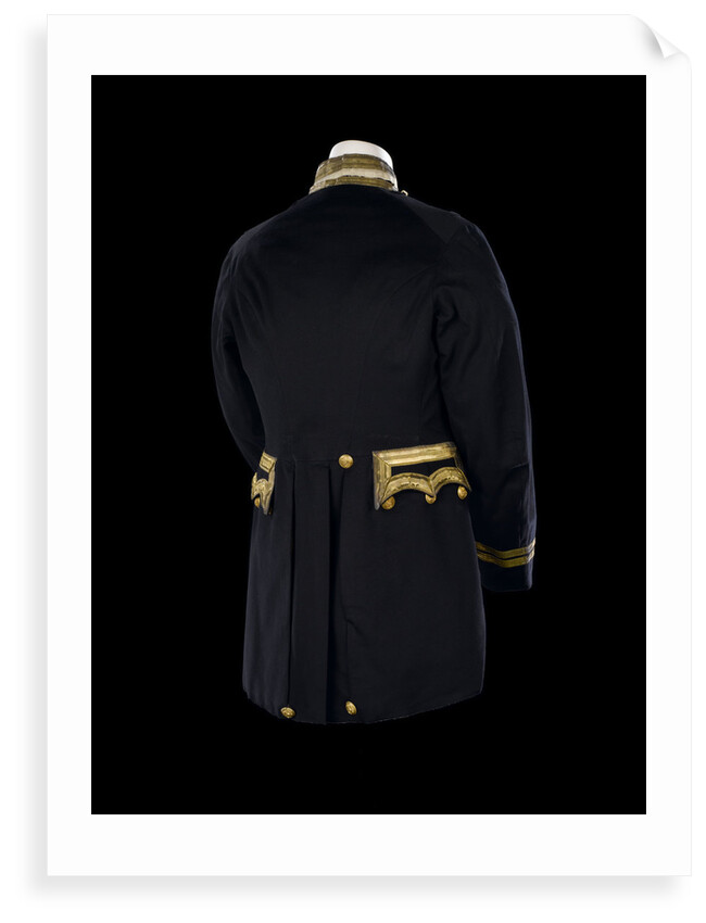 Full dress coat - back, Royal Naval uniform: possibly pattern 1856-1891 by Gillott & Hasell