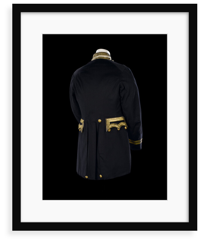 Full dress coat - back, Royal Naval uniform: possibly pattern 1856-1891 by Gillott & Hasell