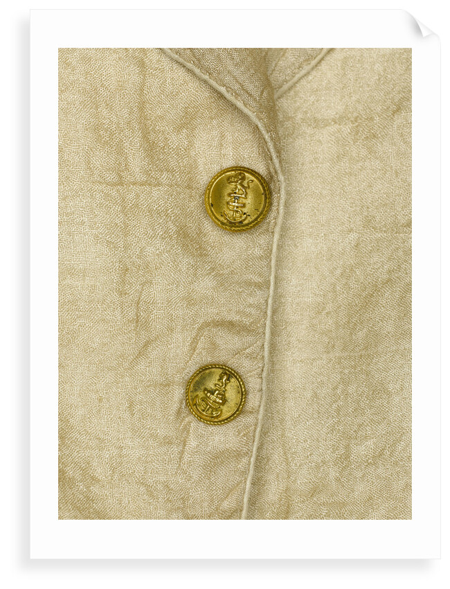 Waistcoat - button detail, Honourable East India Company uniform: pattern 1830 by unknown