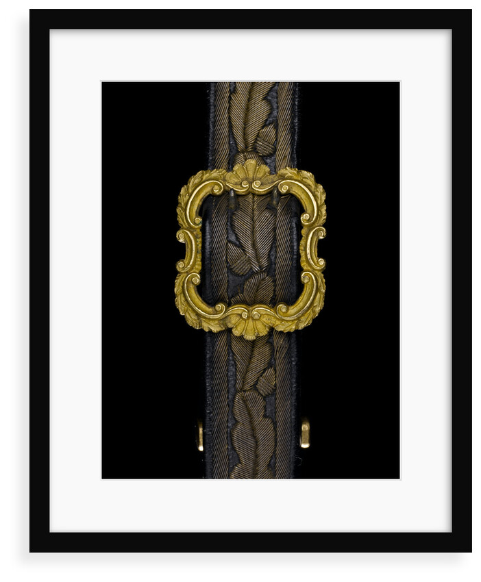 Full dress sword belt - buckle detail, Royal Naval uniform: pattern 1856 by unknown