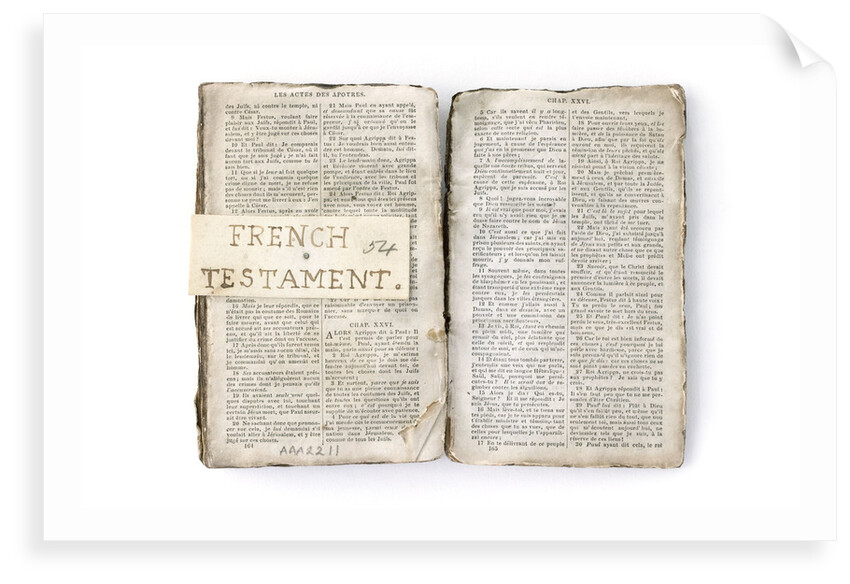 French New Testament' double page spread by unknown