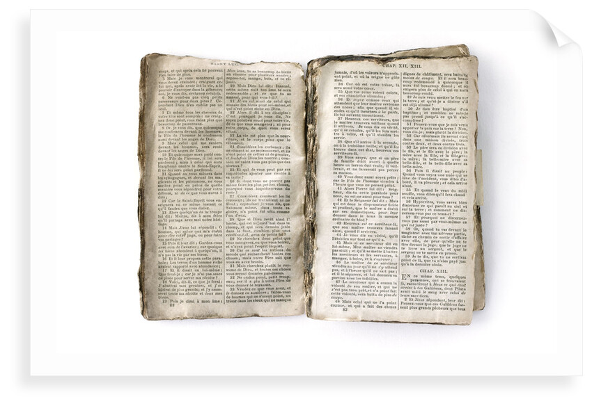 French New Testament' double page spread by unknown
