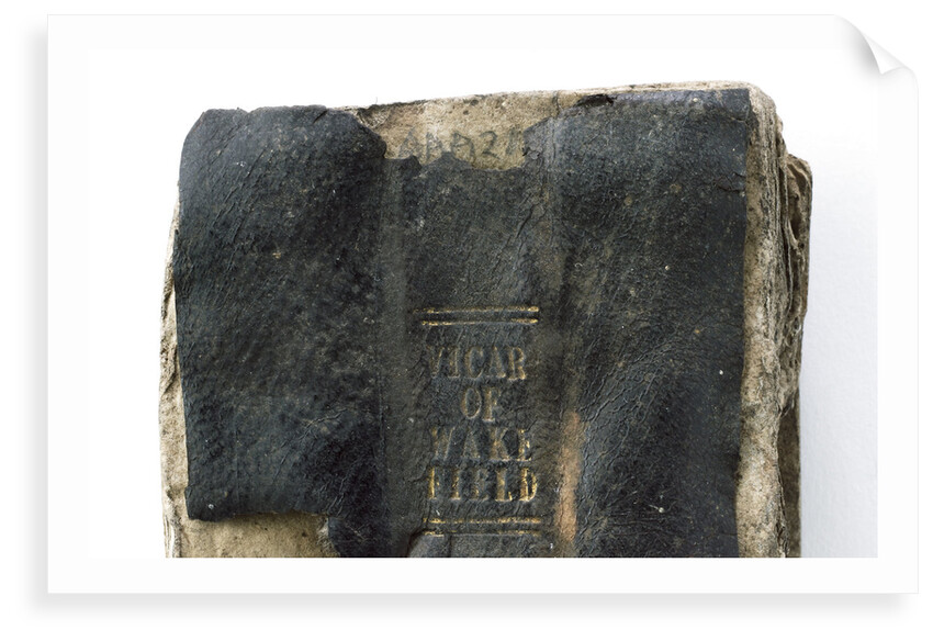 The Vicar of Wakefield' spine detail by unknown