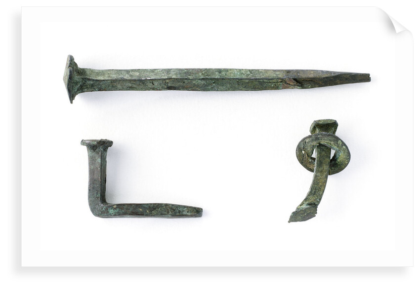Two nails and a rivet by unknown