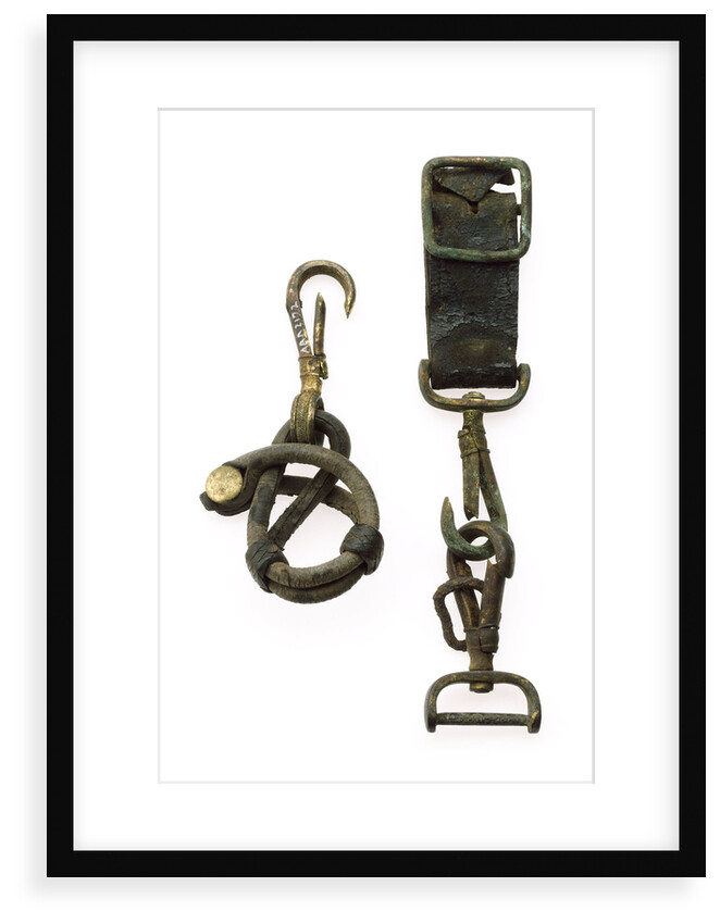 Sword belt spring hooks by unknown