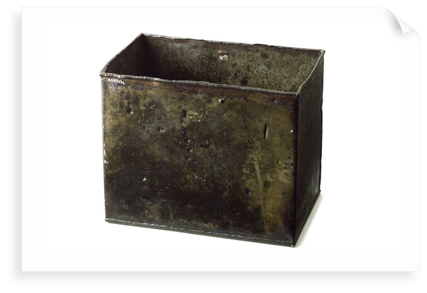 Pemmican tin - inscription by unknown