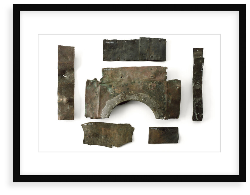 Fragments of copper sheet by unknown
