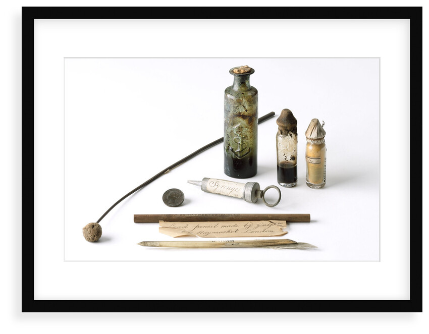 Objects from medicine chest by unknown