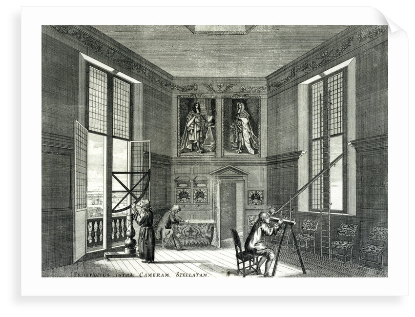 Interior of the Octagon Room at the Royal Observatory, Greenwich, London by Francis Place