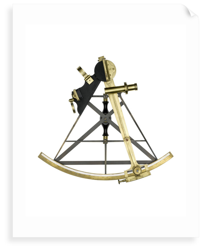 Sextant, brass - Gilbert & Wright - front by Gilbert & Wright