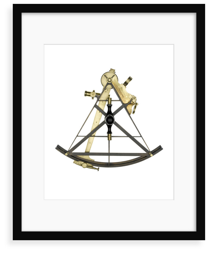 Sextant, brass - Gilbert & Wright - back by Gilbert & Wright