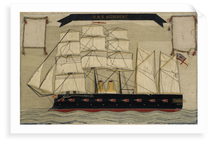 Woolwork picture by Alfred Edward Broughton