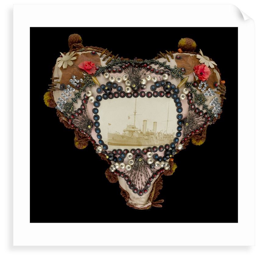 Sailor's valentine cushion by George Ernest Cochrane
