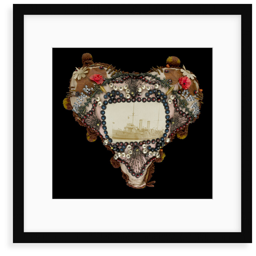 Sailor's valentine cushion by George Ernest Cochrane
