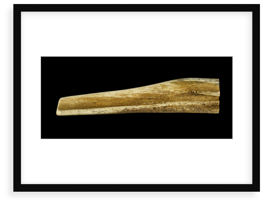 Resin imitation of a whalebone pan bone plaque by Juratone Co. Ltd.