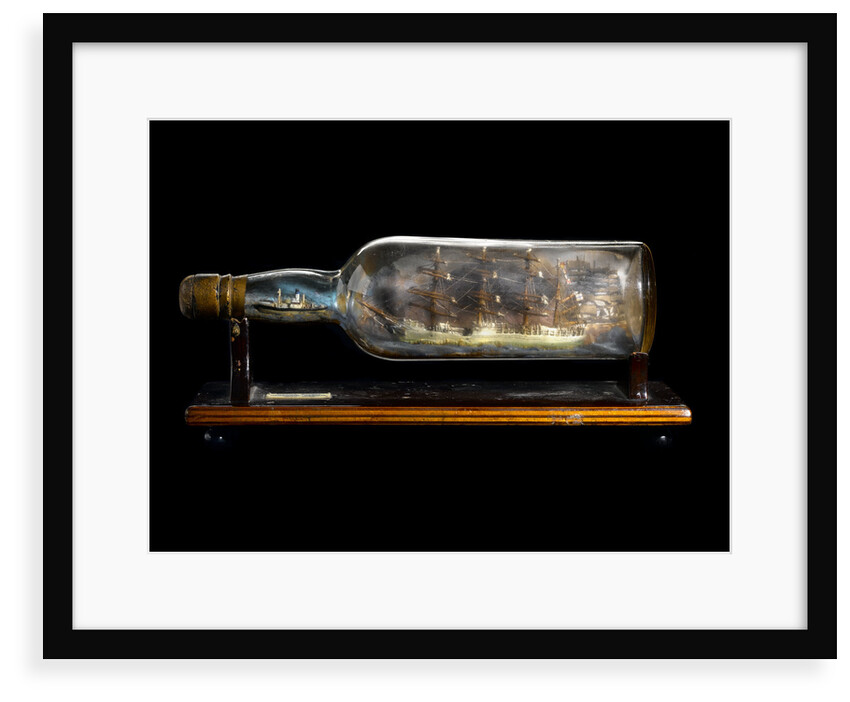 Ship model in a bottle by J. Chatterton