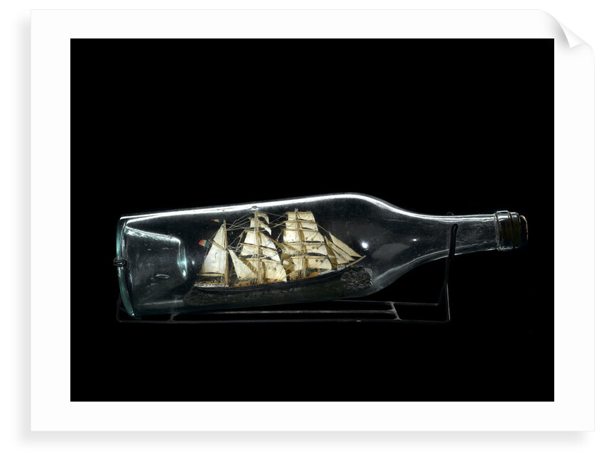 Ship model in a bottle by unknown