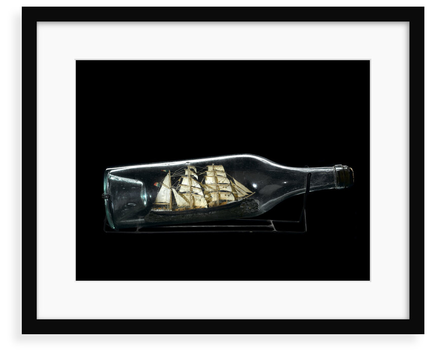 Ship model in a bottle by unknown