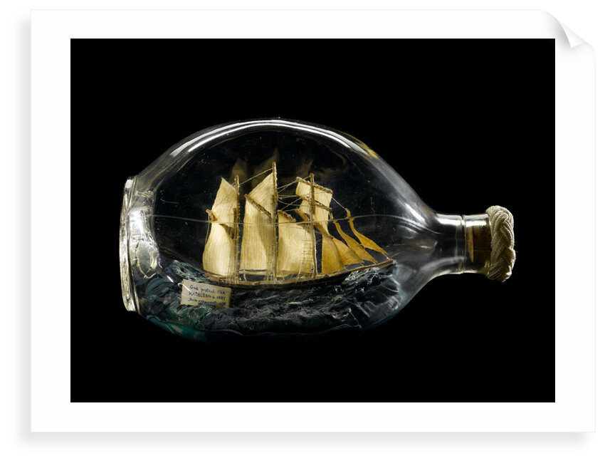 Ship model in a bottle by Dr Mark Lester