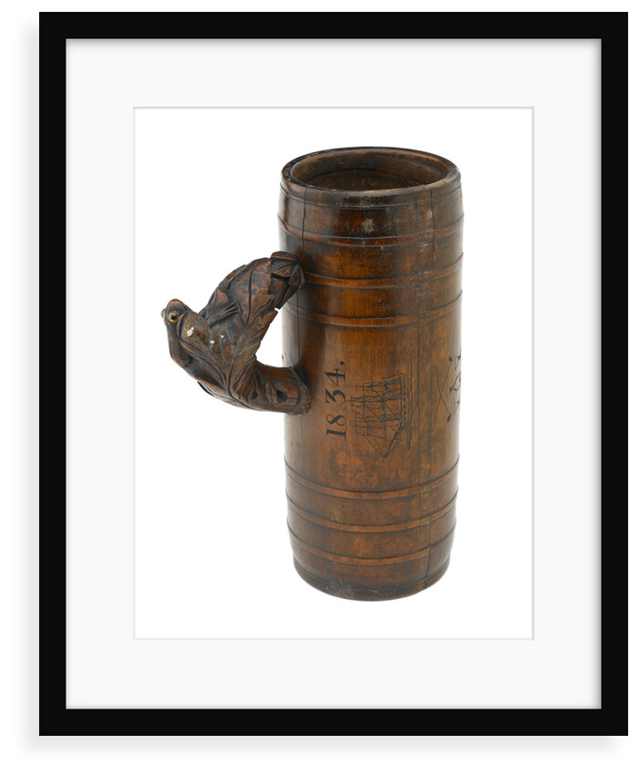 Wooden tankard by unknown