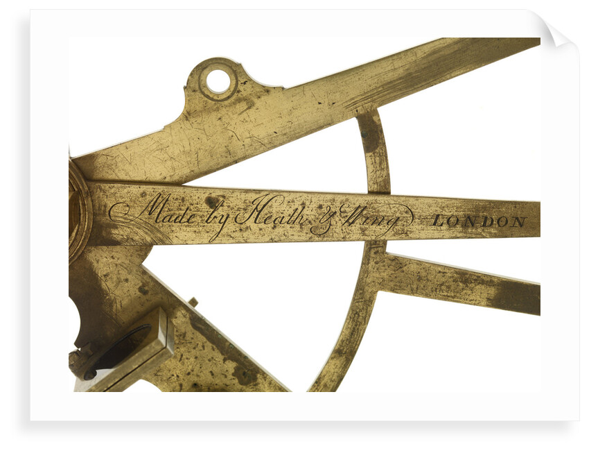 Sextant made by Heath & Wing of London, 1765 by Heath & Wing