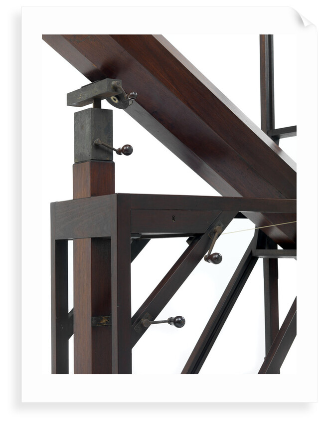 7-foot Newtonian (reflector) telescope, detail by William Herschel