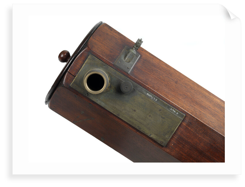 7-foot Newtonian (reflector) telescope, eyepiece detail by William Herschel