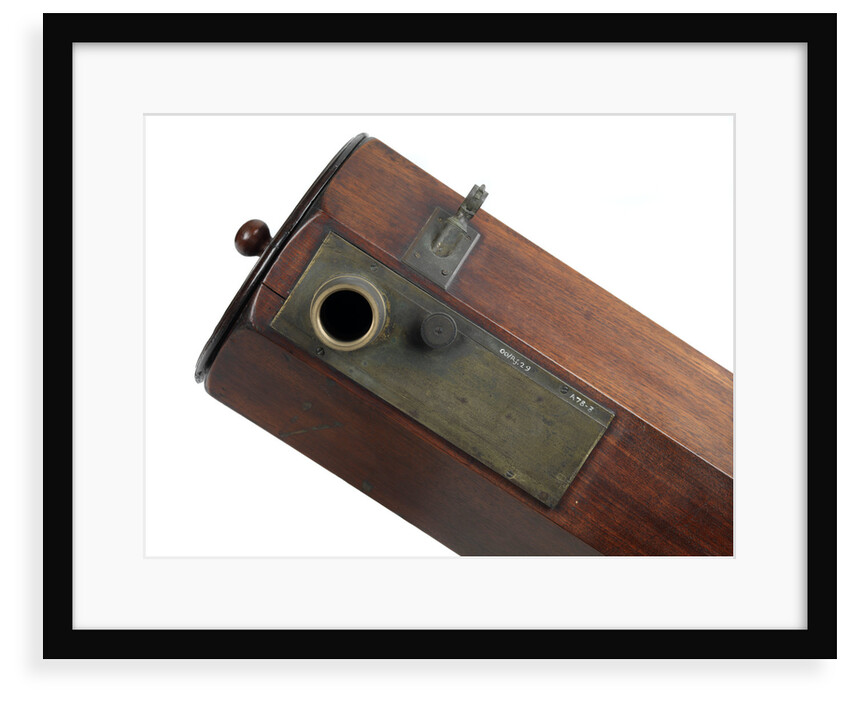 7-foot Newtonian (reflector) telescope, eyepiece detail by William Herschel