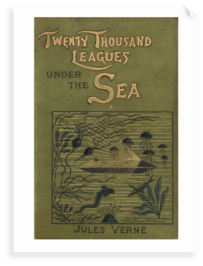 Cover of Jules Verne's 'Twenty Thousand Leagues Under The Sea' by Alphonse-Marie-Adolphe de Neuville