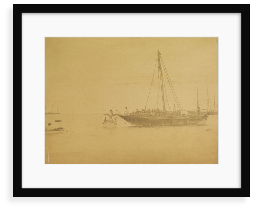 'Boarding a slave dhow' (Arab sailing vessel) by unknown