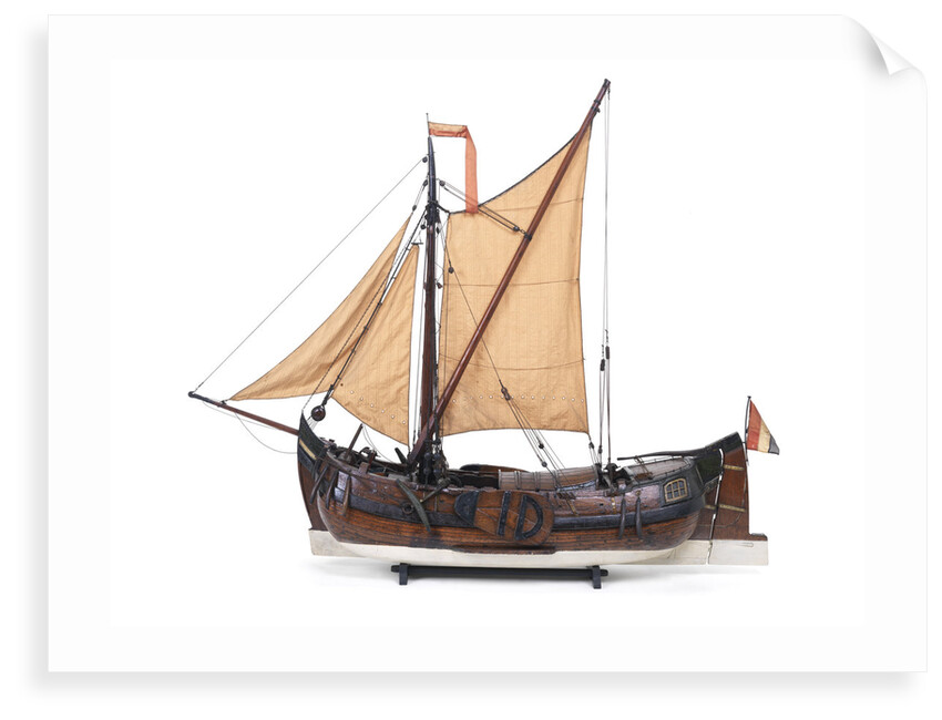 Dutch hooker, port broadside by unknown