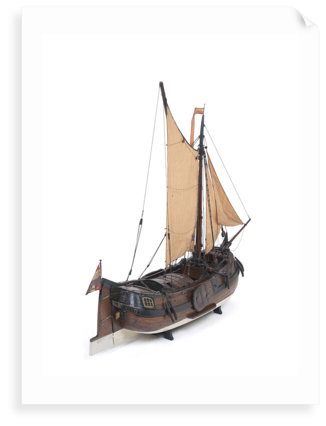 Dutch hooker, starboard stern quarter by unknown