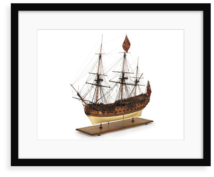 Ship of 60 guns, port broadside by unknown