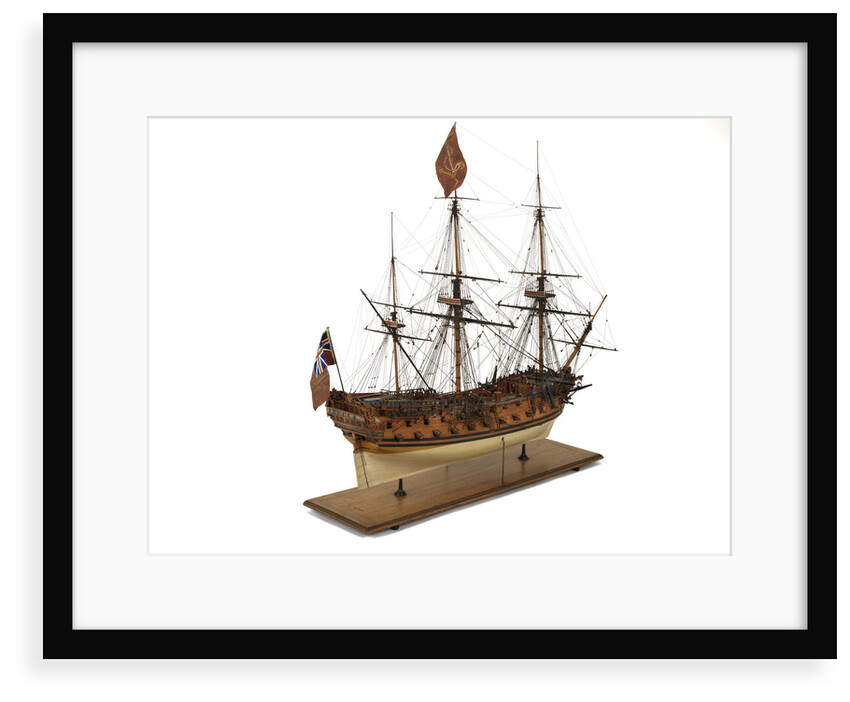 Ship of 60 guns, starboard stern quarter by unknown