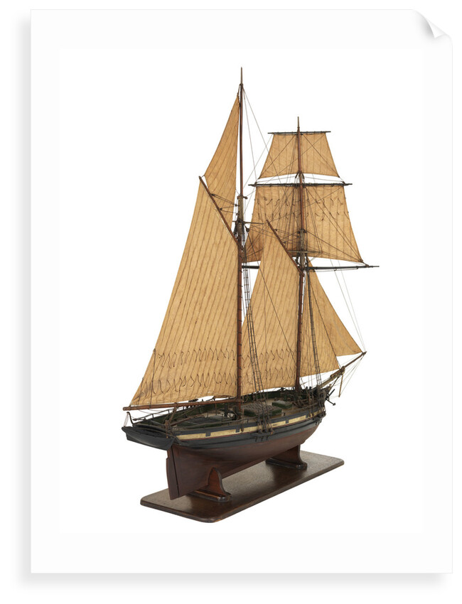 Yacht 'Flora', starboard stern quarter by unknown