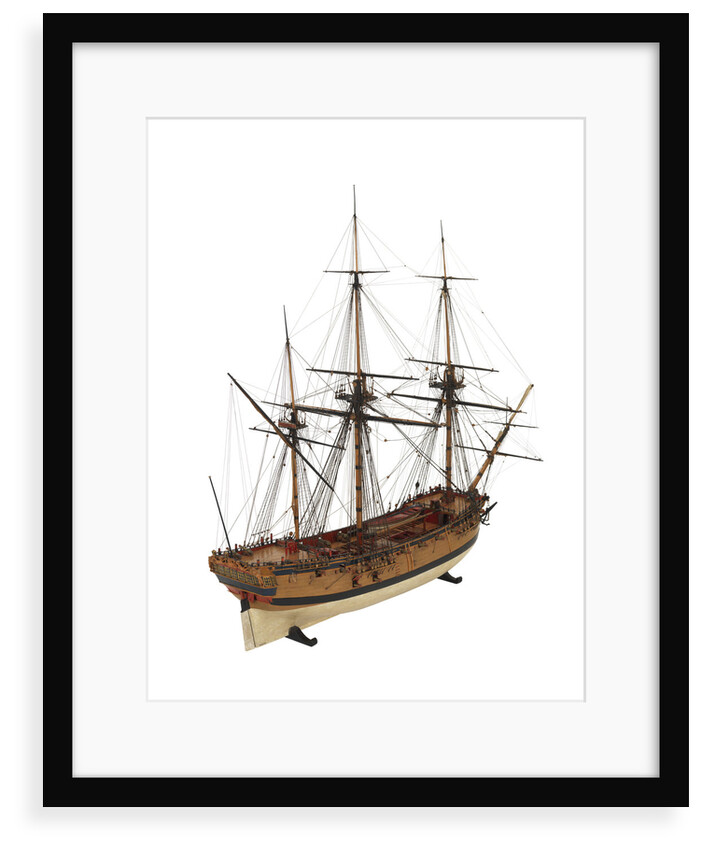 Ship of 24 guns, starboard stern quarter by unknown