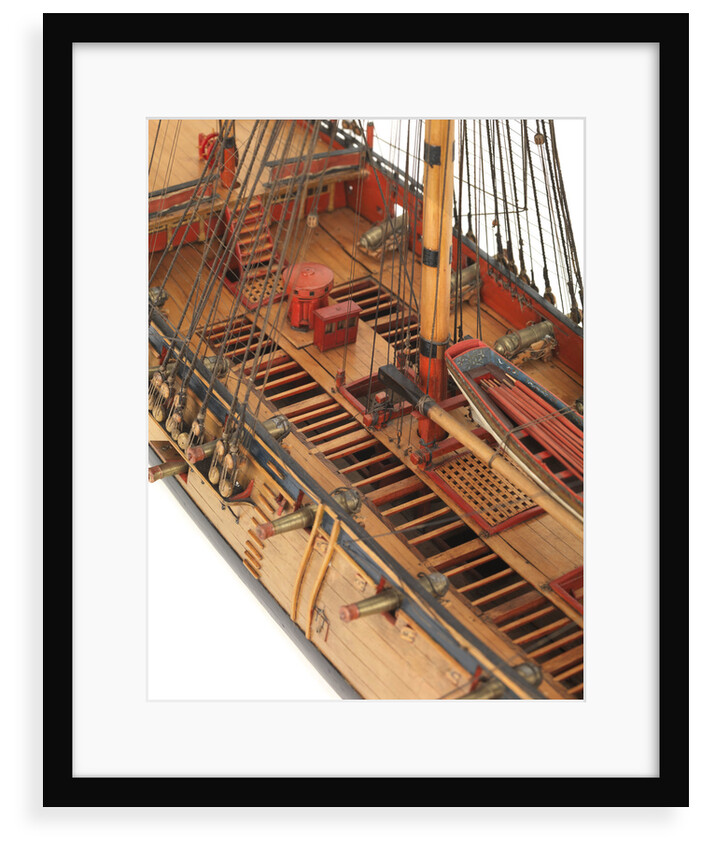 Ship of 24 guns, waist area detail by unknown