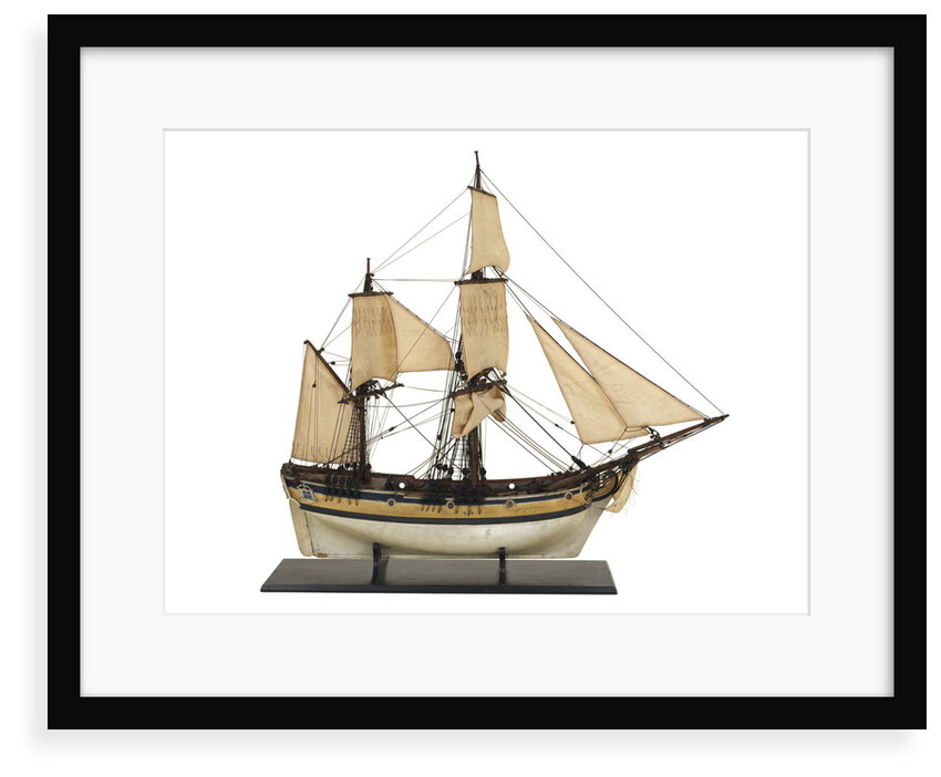 Ketch, starboard broadside by Unknown