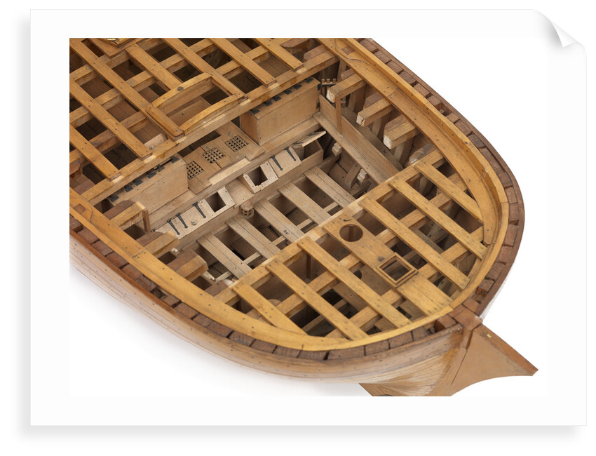 A contemporary dividing full hull model of the 'Washington' (1797), a Dutch 74-gun, two-decker ship of the line by unknown