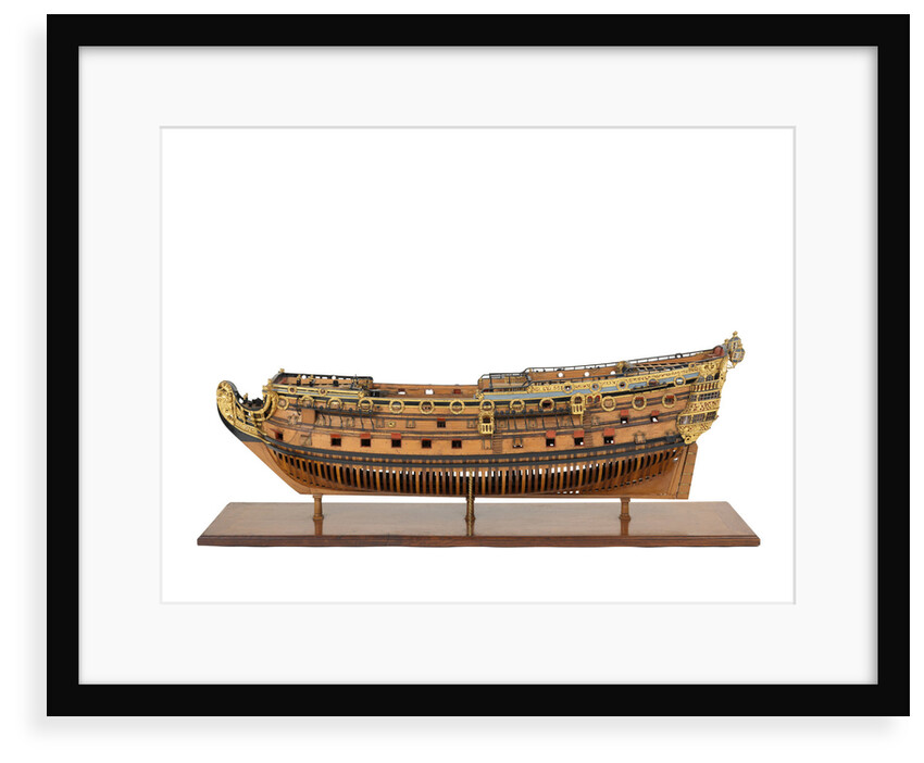 Ship of 96 guns, port broadside by unknown